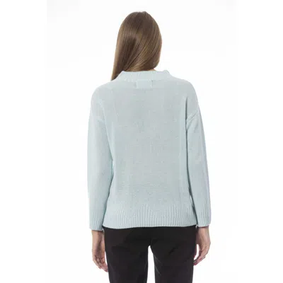 Baldinini Trend Light Blue Wool Sweater In Blue
