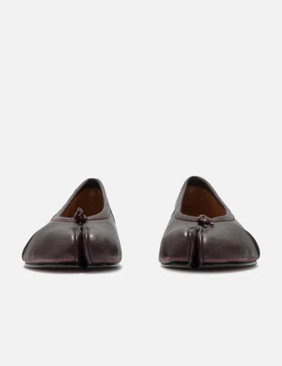 Maison Margiela New Round Toe Ballerina With Stitch Detailing