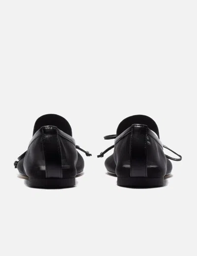 Mm6 Maison Margiela Anatomic Numeric Ballerinas In Black