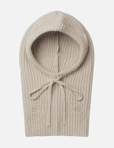 Mm6 Maison Margiela Distressed Wool Balaclava