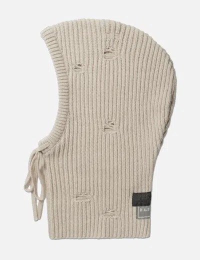 Mm6 Maison Margiela Distressed Wool Balaclava