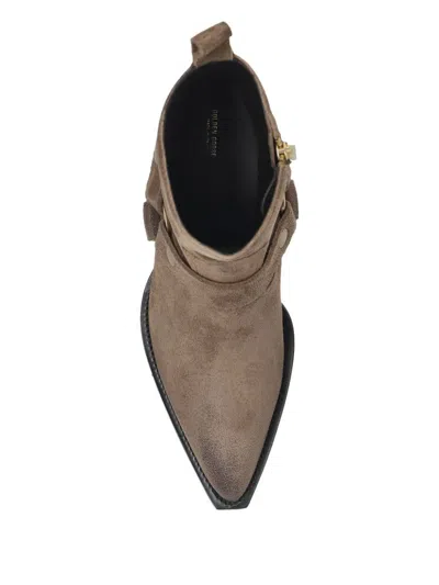 Golden Goose Pointed Ankle Boots In Brown