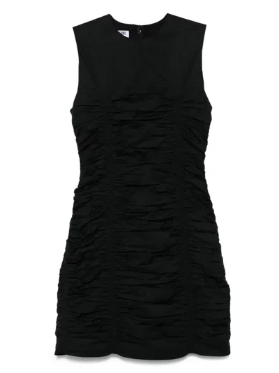 Moschino Knee Length Dress Sleeveless Design In Black