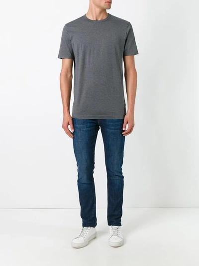 Shop Sunspel 'classic Designer' T-shirt In Grey