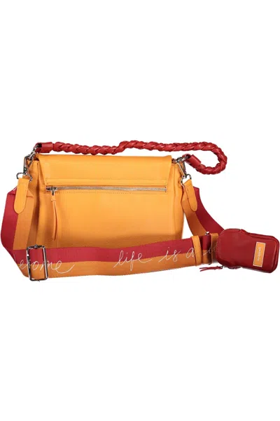 Desigual Chic Orange Shoulder Bag With Contrasting Women's Details