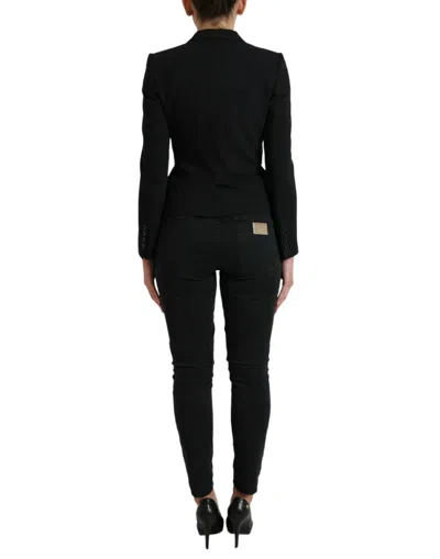 Dolce & Gabbana Chic Wool Blend Peak Lapel Women's Blazer