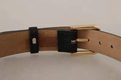 Dolce & Gabbana Elegant Leather Belt With Logo Women's Buckle