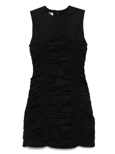 Moschino Knee Length Dress Sleeveless Design In Black