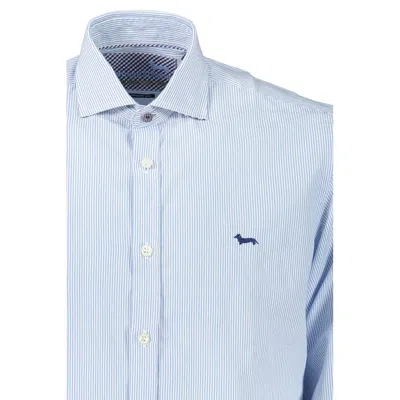 Harmont & Blaine Chic Light Blue Organic Cotton Shirt In Blue