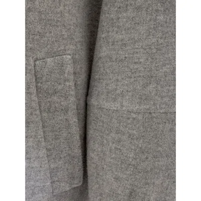 Herno Elegant Gray Wool Jacket For Timeless Women's Style