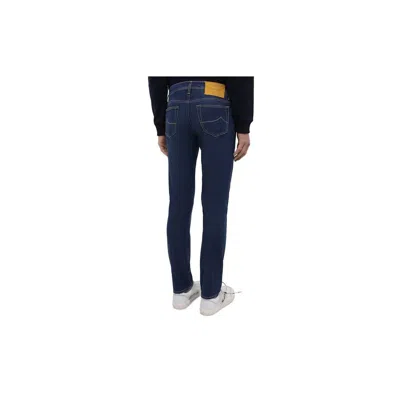 Jacob Cohen Sleek Bard Jeans For The Modern Men's Man In Blue