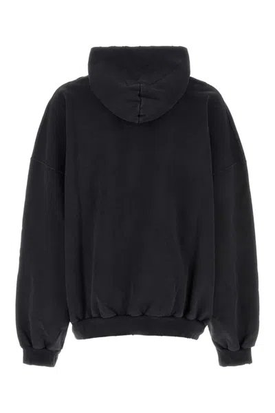 Balenciaga 3b Liquified Black Faded Sweatshirt In Black