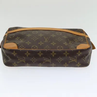 Pre-owned Louis Vuitton Compiegne 28 Brown Canvas Clutch Bag ()