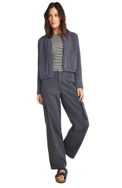 Splendid Andrea Patch Pocket Cropped Cardigan
