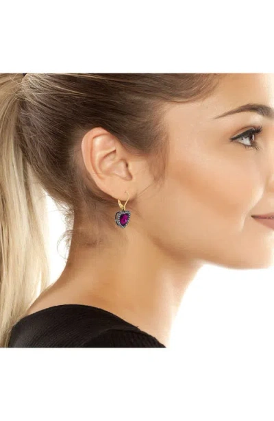Kurt Geiger Heart Halo Drop Lever Back Earrings