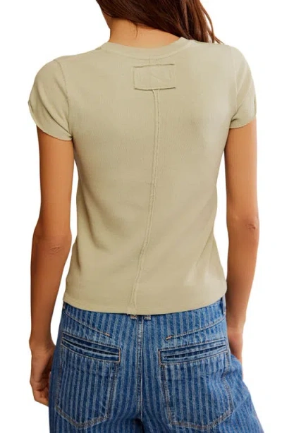 Free People The Tee That Got Away V-neck Cotton T-shirt
