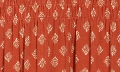 Melrose And Market Sleeveless Ruffle Hem Dress In Orange