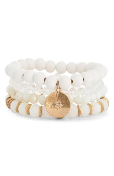 Tasha 4-pack Mixed Beaded Stretch Bracelets