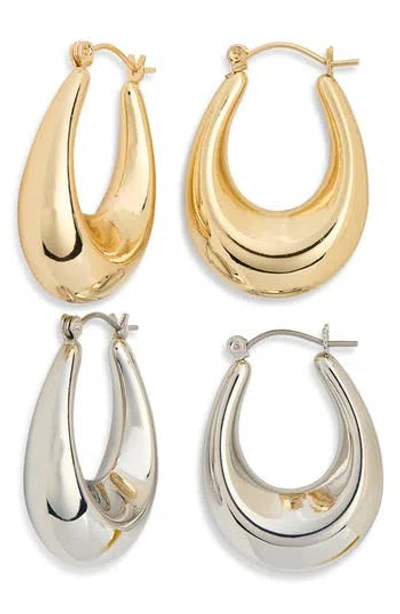 Tasha 2-piece Huggie Hoop Earrings Set