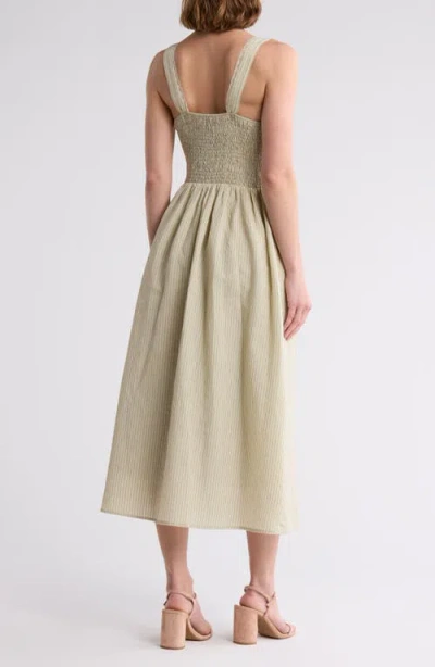 Lush Lace Trim Corset Midi Dress
