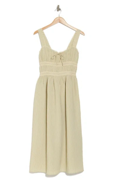 Lush Lace Trim Corset Midi Dress