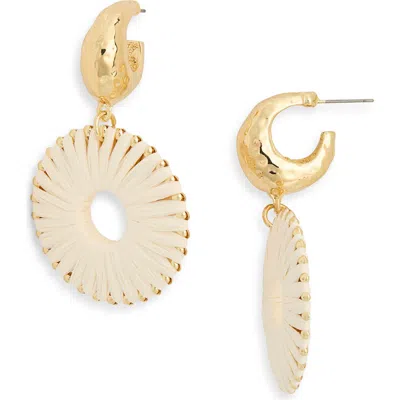 Tasha Raffia Wrap Drop Earrings