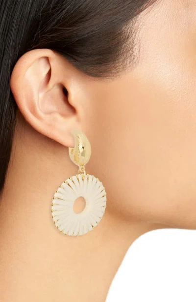 Tasha Raffia Wrap Drop Earrings