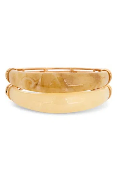 Tasha 2-pack Metal Resin Bracelets