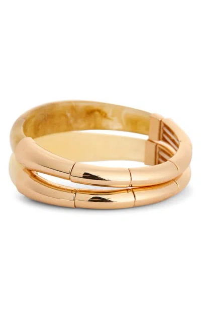 Tasha 2-pack Metal Resin Bracelets
