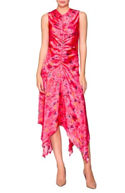 Melloday Ruched Sleeveless Midi Dress