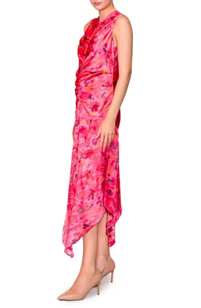 Melloday Ruched Sleeveless Midi Dress