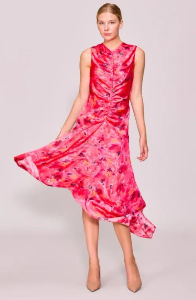 Melloday Ruched Sleeveless Midi Dress