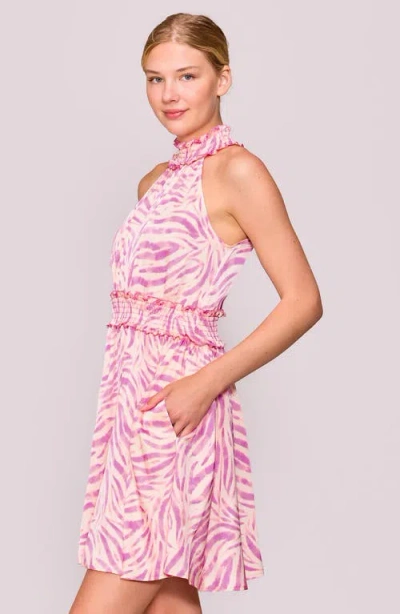 Melloday Halter Neck Smocked Minidress