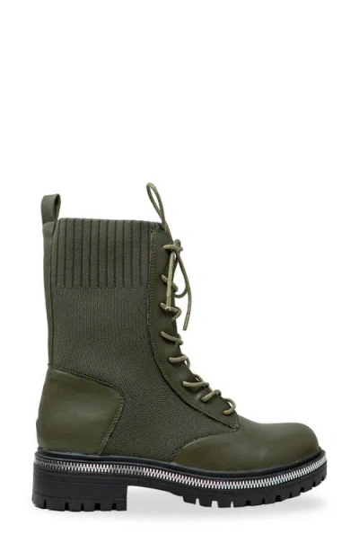 Chase & Chloe Chase And Chloe Zipper Trim Knit Boot