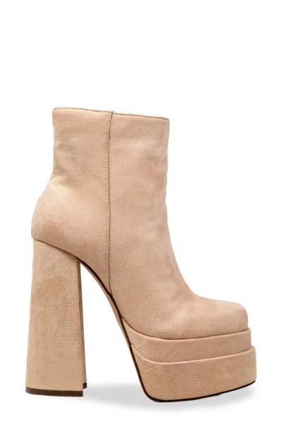 Chase & Chloe Chase And Chloe Wolfe Block Heel Double Platform Bootie
