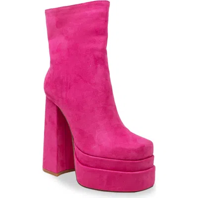 Chase & Chloe Chase And Chloe Wolfe Block Heel Double Platform Bootie