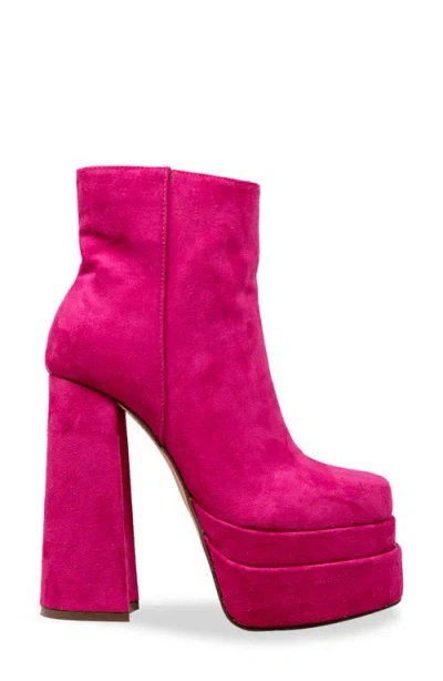 Chase & Chloe Chase And Chloe Wolfe Block Heel Double Platform Bootie