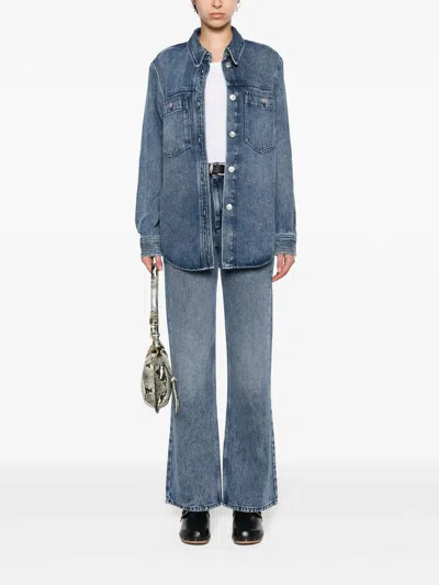 Isabel Marant Belvira High-rise Bootcut Denim Jeans In Blue