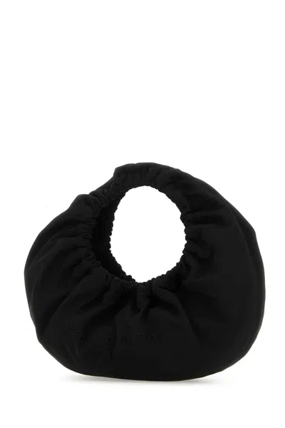 Alexander Wang Women Black Fabric Crescent Small Handbag