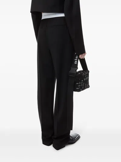 Alexander Wang High Waisted Pleated Pant With Logo Elastic Clothing