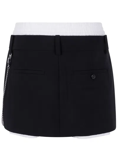 Alexander Wang Pre-styled Pleated Skort With Chain