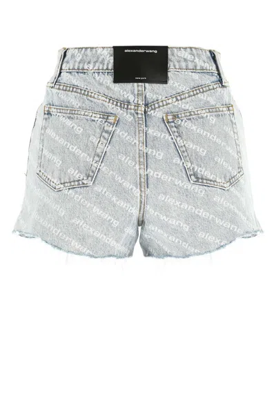 Alexander Wang Women Printed Denim Shorts