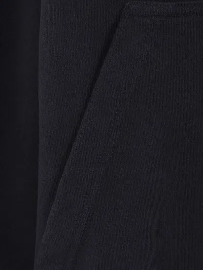 Balenciaga Black Hoodie With Fixed Hood And Logo Print On The Front In Cotton Man In Black