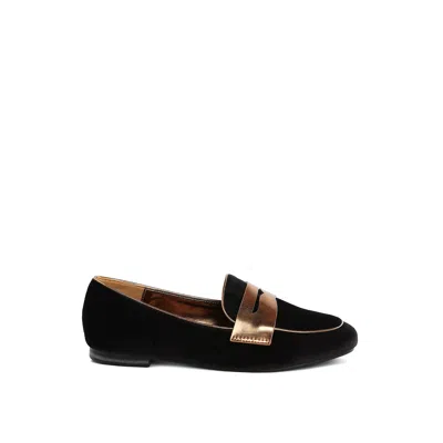 Rag & Co Women's Malta Penny Strap Velvet Loafers In Black