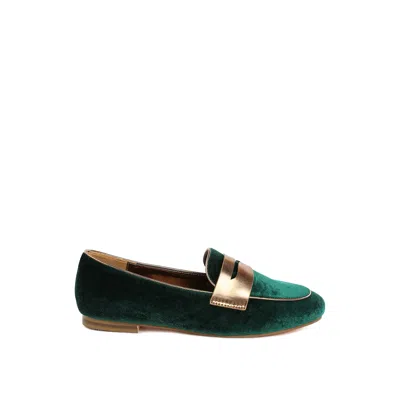 Rag & Co Women's Malta Penny Strap Velvet Loafers In Green