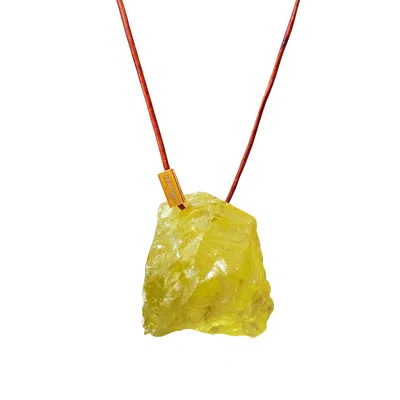 Smilla Brav Women's Yellow / Orange / Brown Citrine Necklace