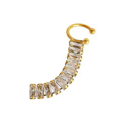 Smilla Brav Women's Gold Zirconia Ear Cuff Chuck
