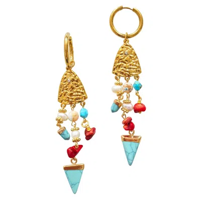 Smilla Brav Women's Gold Gemstone Earrings Phuket