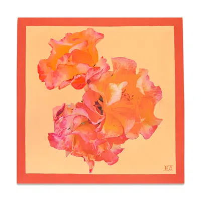 Bess Madrid Women's Roses From The West Nº One - Multicolour Twill Silk Scarf