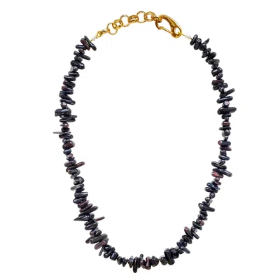 Smilla Brav Women's Gold / Black Black Coral Necklace Amelie
